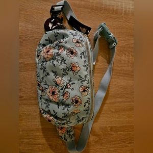 No boundaries floral multi use crossbody bag or fanny pack